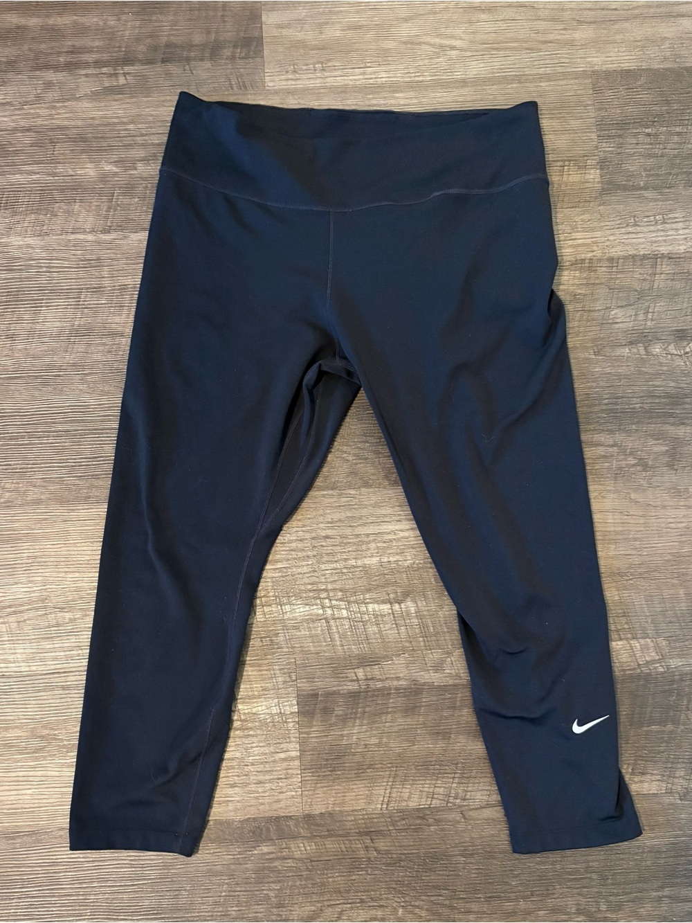 Nike Black Girls' Capri Leggings with Swoosh